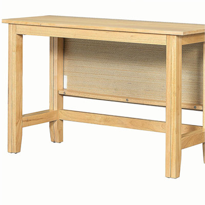 Farmhouse Wood Extendable Dining Table with Drop Leaf