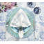 Ray Placemat in Periwinkle/Seafoam