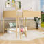 Lit mezzanine en bois avec garde-corps de sécurité et amplement d'espace sous le lit-131267456-131267458