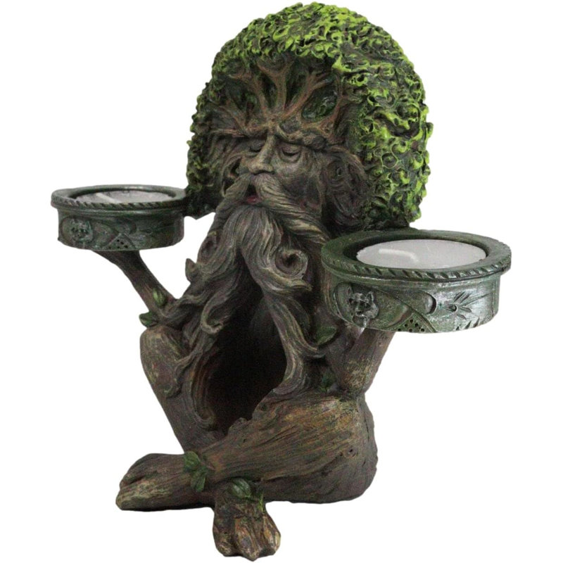Figurine brûleur d'encens et bougeoir