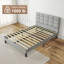 Velvet Upholstered Platform Bed with Headboard-114297177