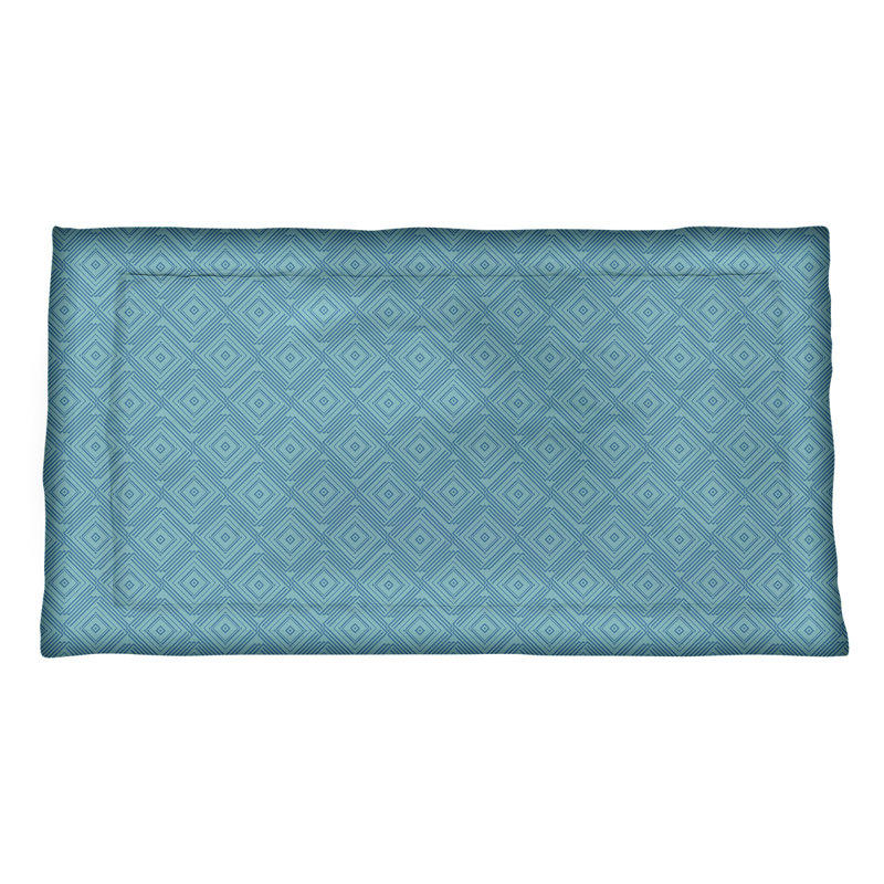 Taie décorative Katelyn Elizabeth, Microfibre, Très grand, Bleu