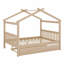 Lit en bois avec couchette