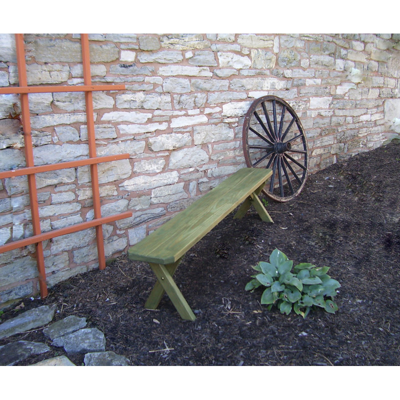 Banc de pique-nique en bois massif Stephentown, 33'', Teinte tilleul