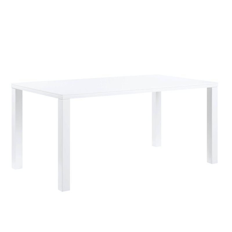 White High Gloss Finish Dining Table