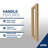 Belmore XL 30.25 - 31.25 in. x 80 in. Frameless Hinged Shower Door with Ultra-Bright Frosted Glass-93064636-110115251