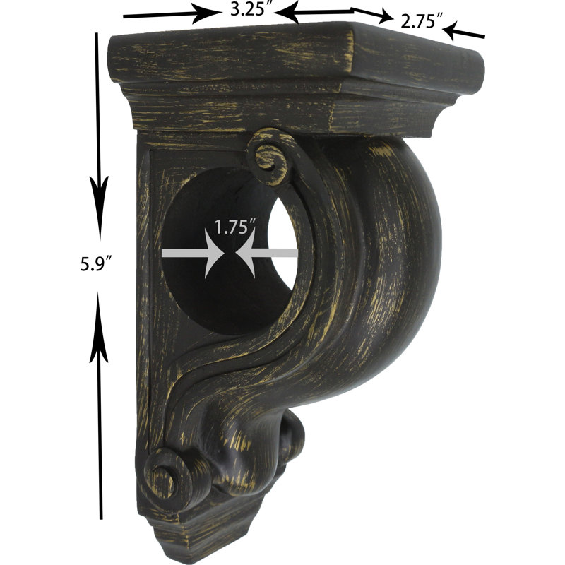 Applique de rideau Souliere, Bronze