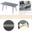 Metal Base Dining Table