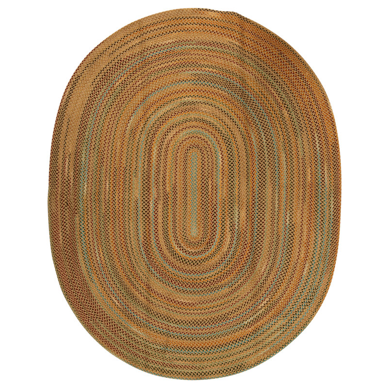 Hand Knotted Wool Area Rug in Tan