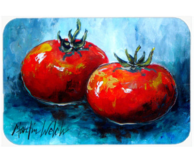 Planche à découper en verre orteils à caroline de trésors Tomatoes