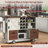 54" Farmhouse Rolling Kitchen Island with Drop Leaf - Power Outlet, 2-Door Storage Cart, 2 Drawers, 4 Large Wheels, Spice Rack for Kitchen & Dining Room, White-1388669842