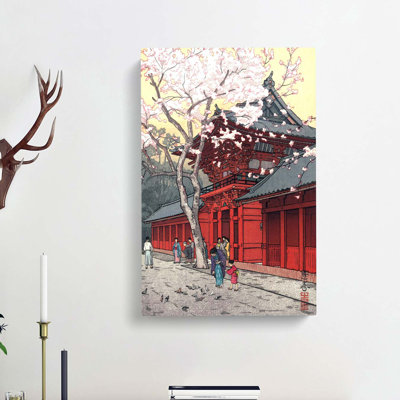 Hie Shrine by Toshi Yoshida - Wrapped Canvas Painting