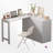 Murphy Bed With Adjustable Desk-1806935171