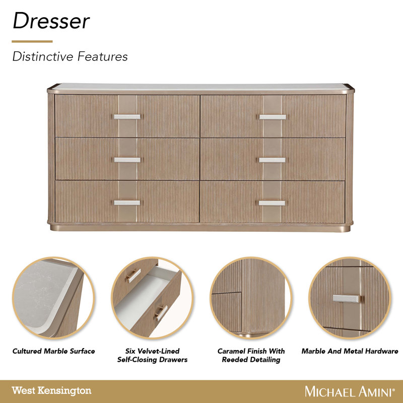 West Kensington Dresser - Sea Salt Caramel, Tan
