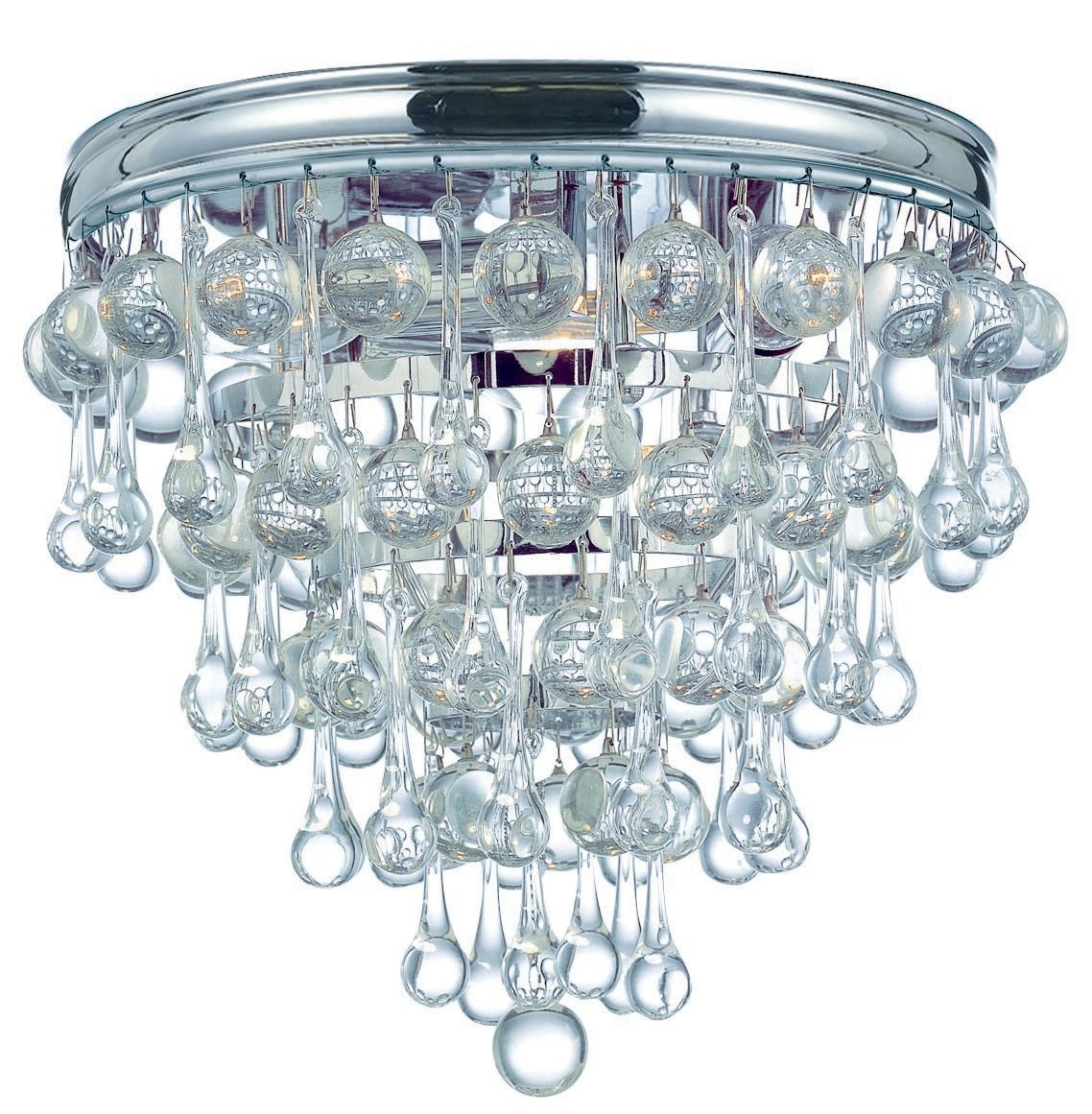 Stoneham 3 -Light 10" Flush Mount, Chrome