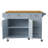 Luminique 52'' Kitchen Island With Drop Leaf And 5 Drawers-490574700