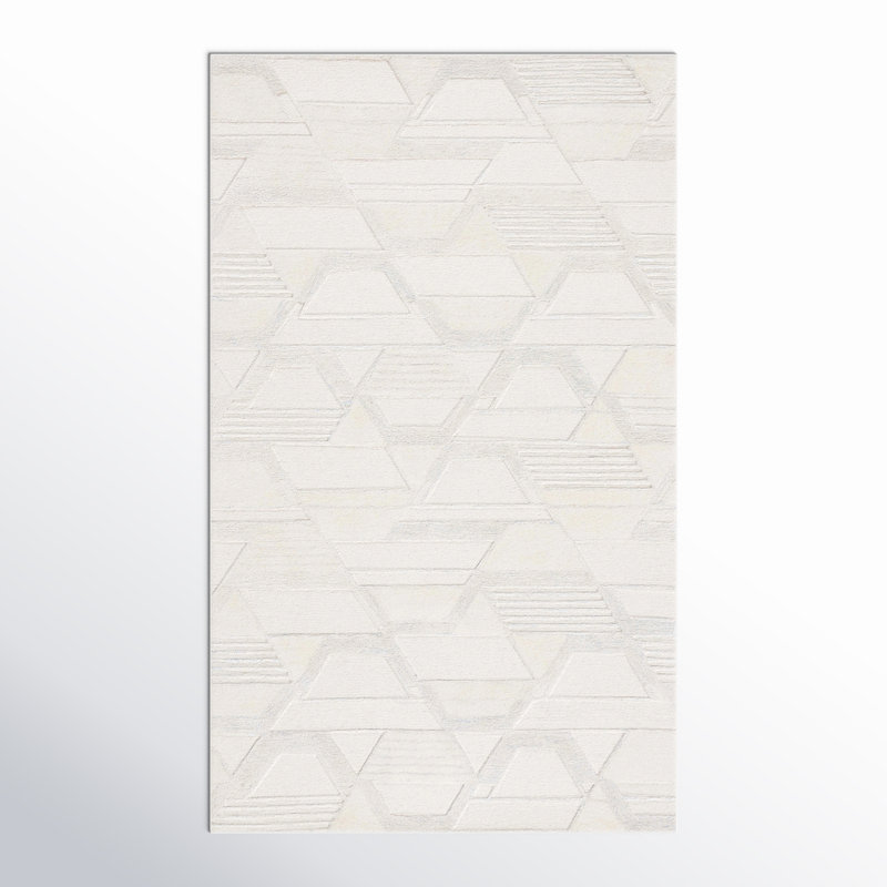 Kyrie Hand Tufted Abstract Indoor Rug, Rectangle 3' x 5'