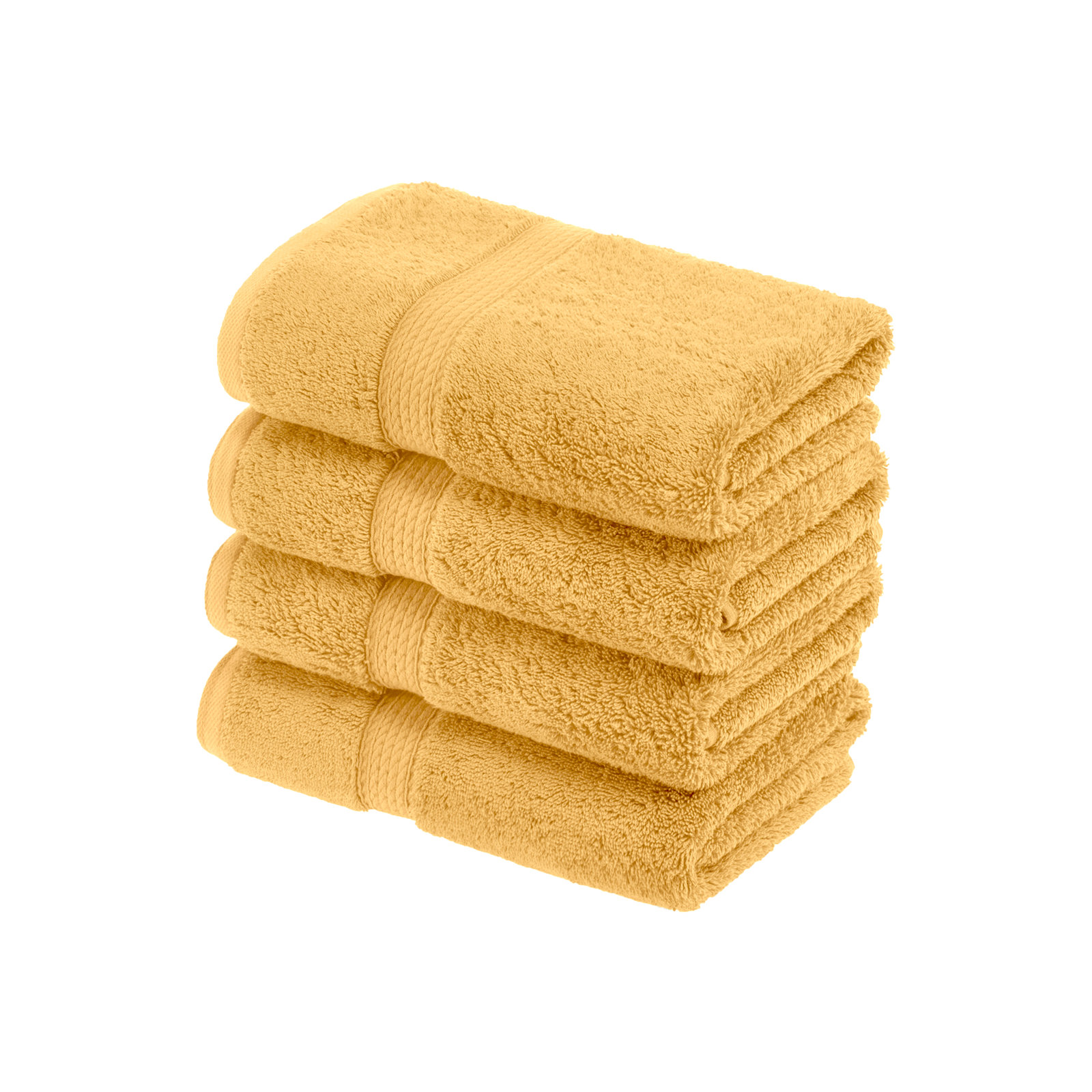 Egyptian Cotton Hand Towels, Gold