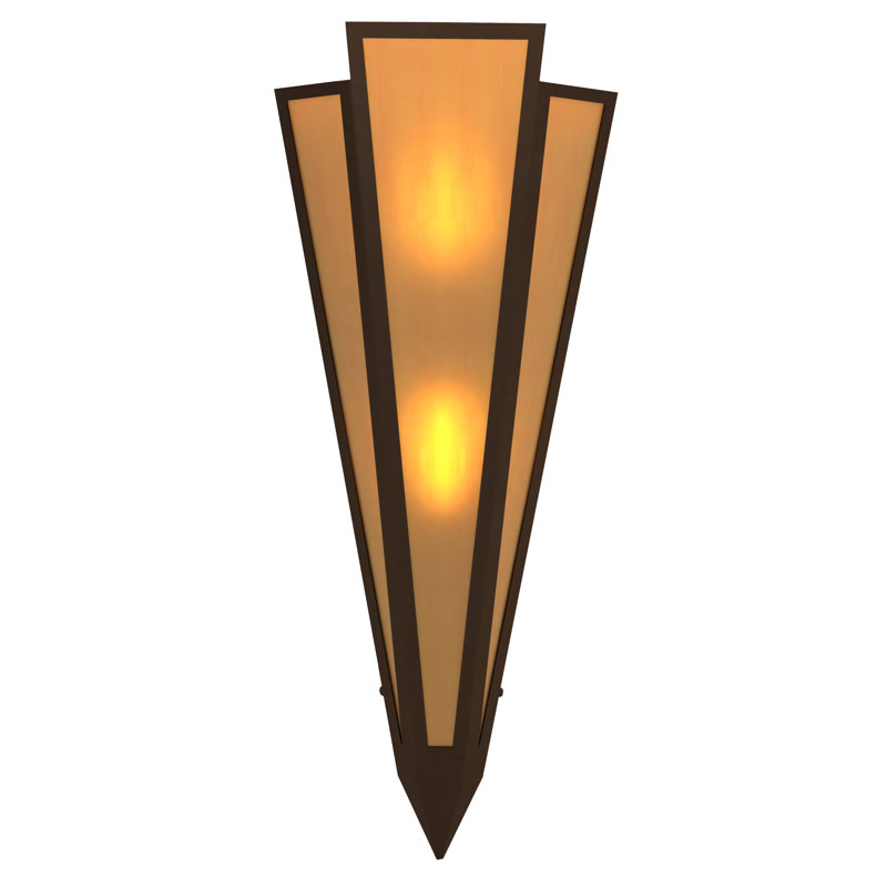 Brum 2 - Light Flush Mounted Sconce, Timeless Bronze, Sahara Taupe