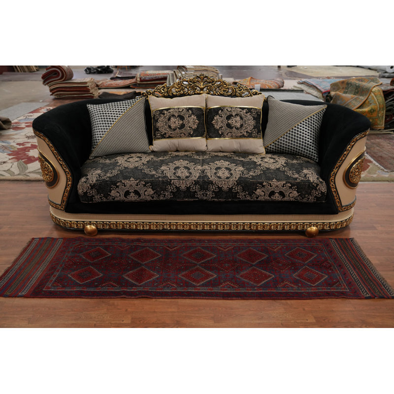 Handmade Wool Runner Rug 2x8