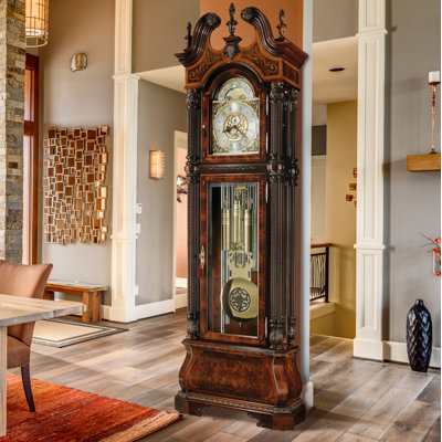 240cm Solid + Manufactured Wood Grandfather Clock