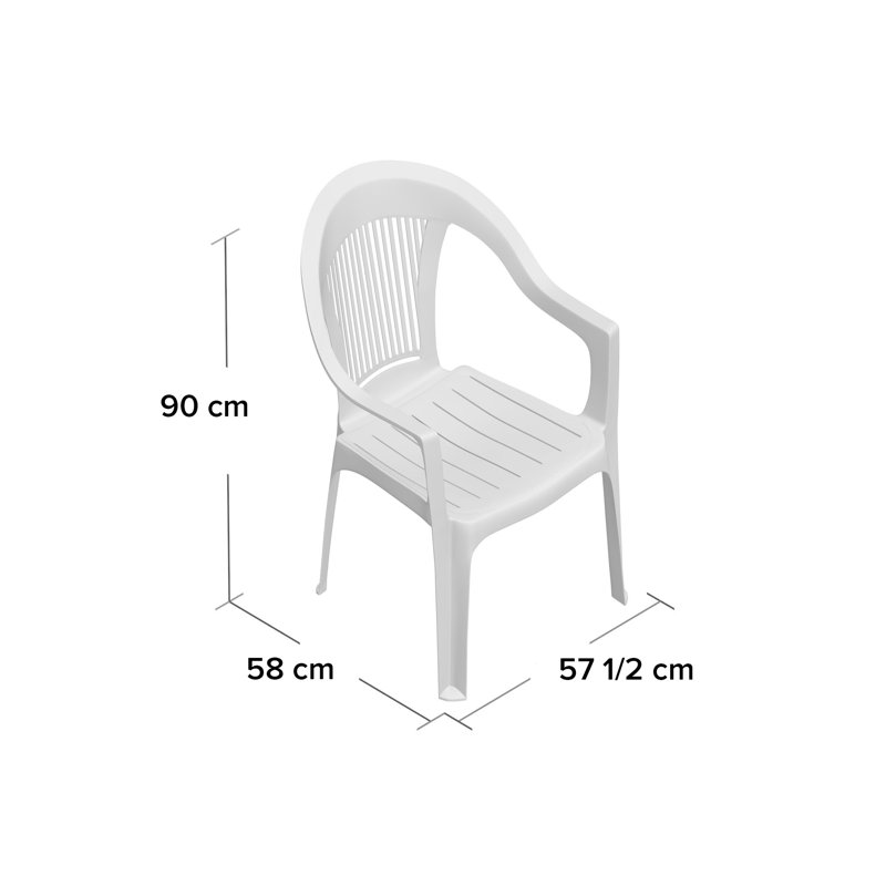 2 x Kali Stacking Dining Armchairs, Forest Green