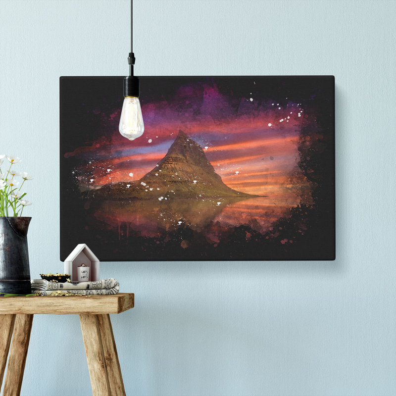 Sunset over the Rock - Wrapped Canvas, 50cm H x 76cm W x 3cm D