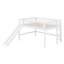 Lit mezzanine en bois massif avec glissade et échelle-582495825