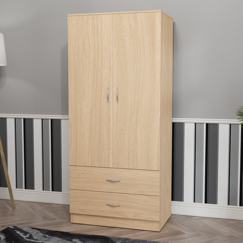 Maybery MDF & Particleboard Wardrobe, Natural