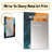 Orange Teal Abstract Spirals I - Abstract Spirals Decorative Mirror, Orange Wall Mirror, Printed Metal Art-775203380