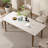 White Rectangular Sintered Stone tabletop Dining Table-110983094