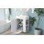 Meuble-lavabo de salle de bain avec lavabo simple en céramique