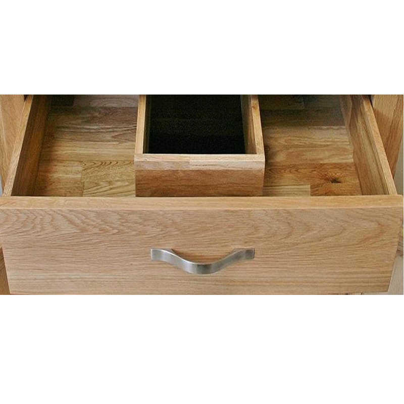 Ximena Solid Wood Bathroom Cabinet, Solid Oak