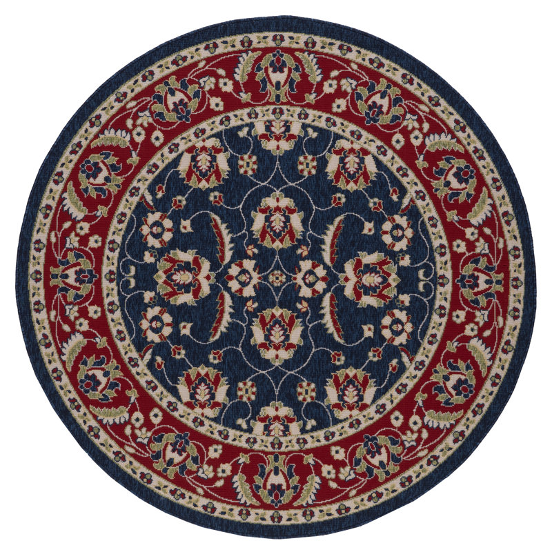 Lily-Faith Indoor / Outdoor Rug, Round 6'7"