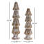 White Washed Wooden Pine Tree (Set of 2)