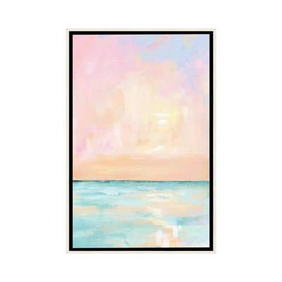 «Pastel Florida Sunset», reproduction d'art sur toile encadrée