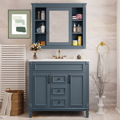 Ensemble de meuble-lavabo simple 35,9 po Pismo