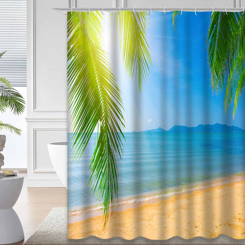 Rideau de douche Palm Beach, L 72 po x l 84 po