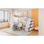 Lit mezzanine double avec 7 tiroirs 2 tablettes robustes Aucun sommier tapissier requis-1027318690