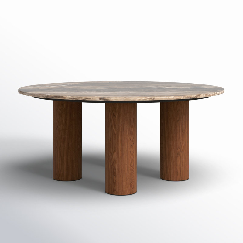 Tylee Single Coffee Table, Walnut Marble