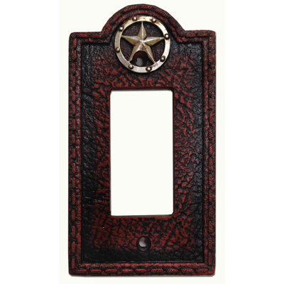 Leather Grain 1-Gang Rocker Wall Plate