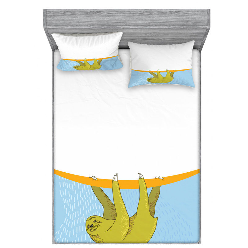 Microfiber Fitted Sheet, Queen Sheet Shet with 2 Pillowcases
