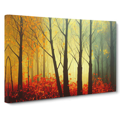 Soulful Autumn Forest - Wrapped Canvas