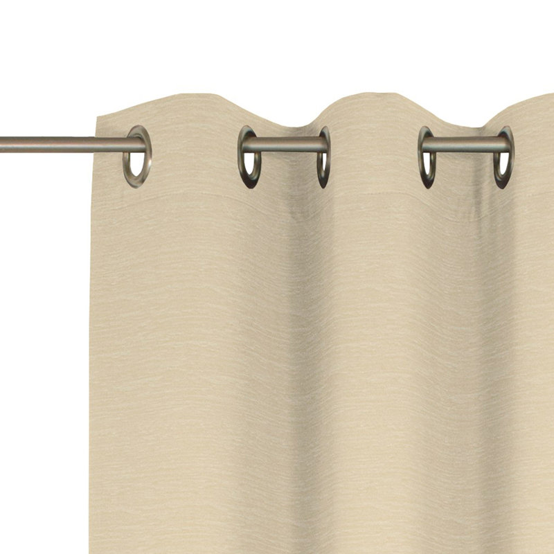 Breedlove Eyelet Room Darkening Single Curtain, 270cm Width x 245cm Drop, Natural