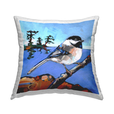Coussin extérieur Stupell Industries Swallow Bird