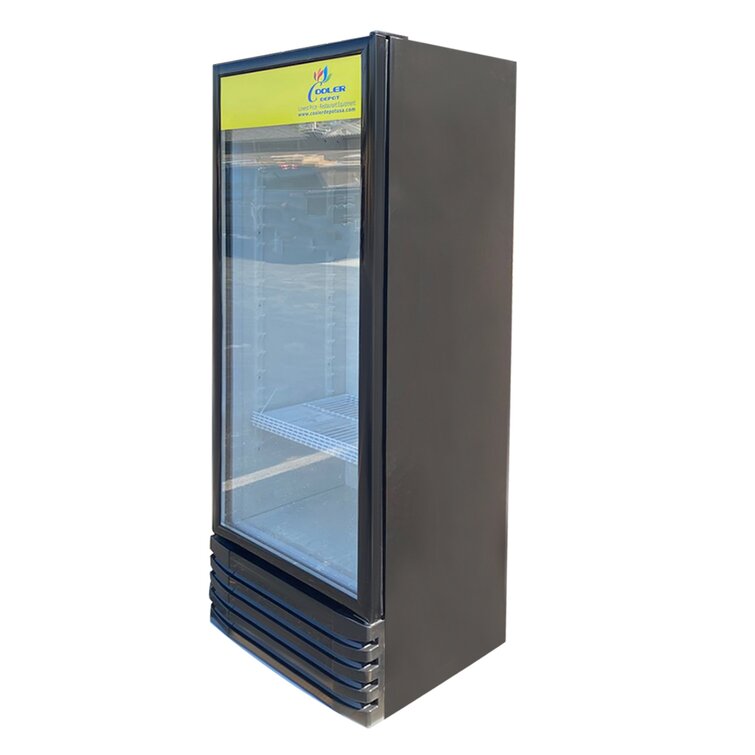Cooler Depot 100 Cans (12 oz.) Freestanding Beverage Refrigerator with Wine Storage and with Glass Door