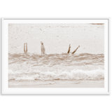 Handsands Sepia Framed Photographic Print