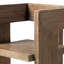 Fauteuil d'appoint sculpté en orme massif récupéré Avenel, brun moyen-foncé Heritage-1060753450