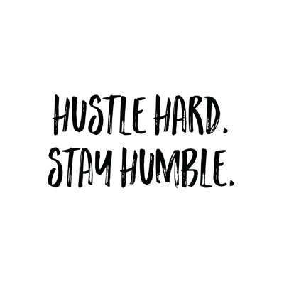 Hustle Hard - Wrapped Canvas Print