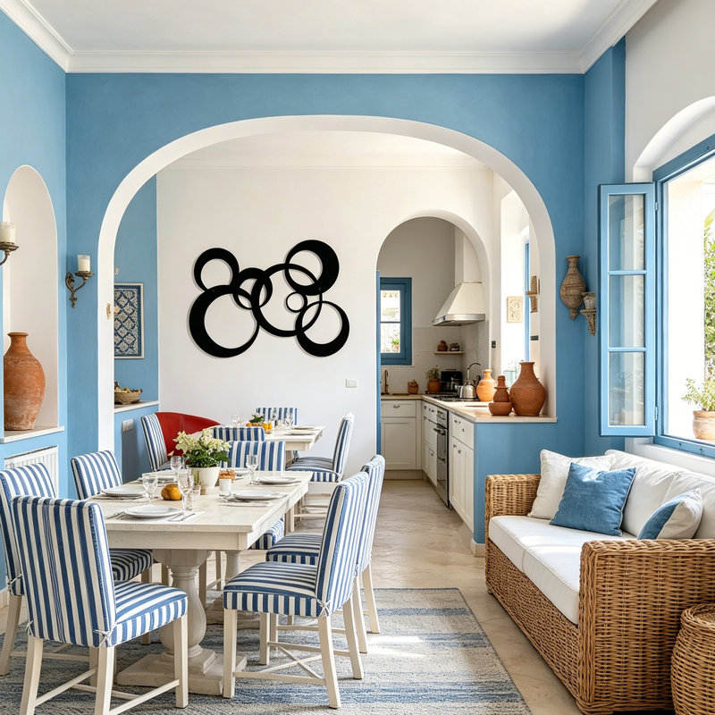 Abstract Wall Decor on Metal
